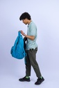 man wearing his backbag 4.