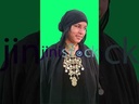 A video of an Upper Egyptian girl looking right and left and smiling