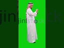 Khaliji saudi arabian man from gulf scrolling on the mobile phone