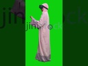 khaliji arabian saudi woman wearing VR glass side view