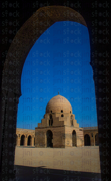 Side view of the luminaire through a window -stock image