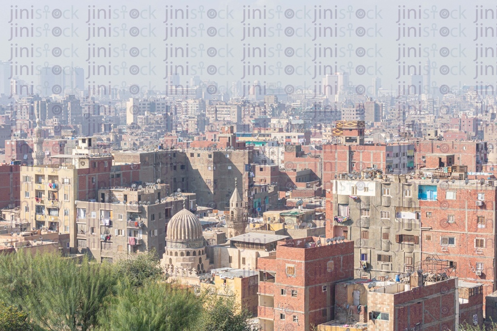 Old cairo buildings area from Azhar park