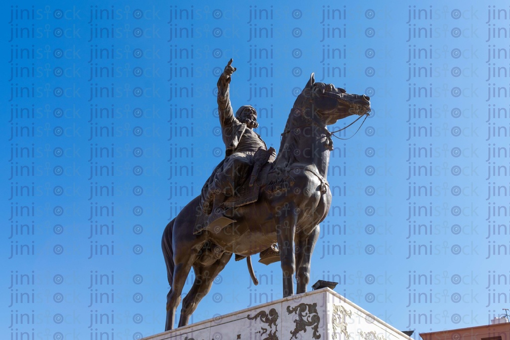 ibrahim basha on a horse