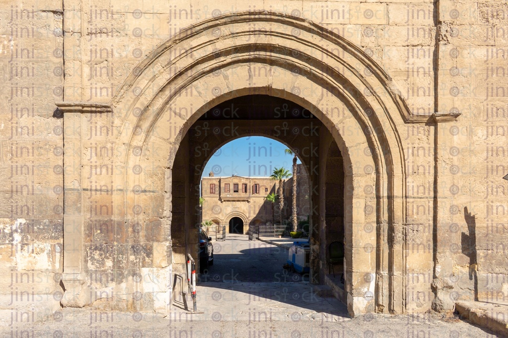 arch tunnel in a monument in citadel