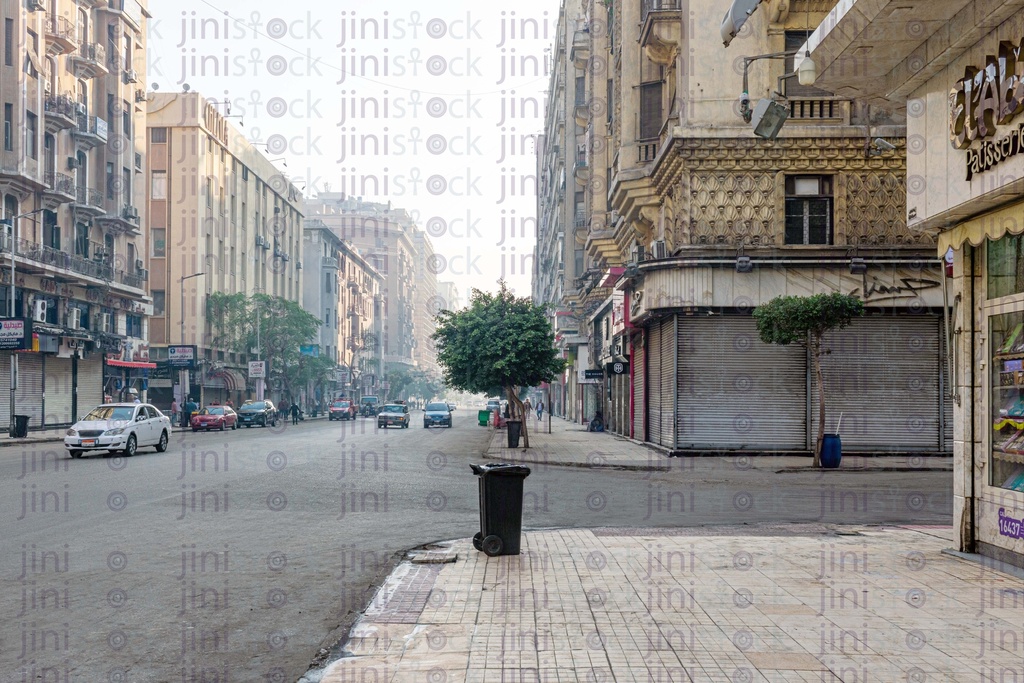 sidewalk in downtown background