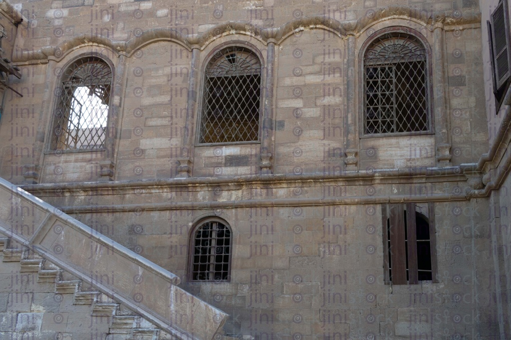 old house front with windows