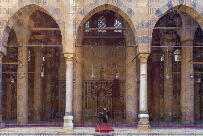 retouched arch of el naser mosque