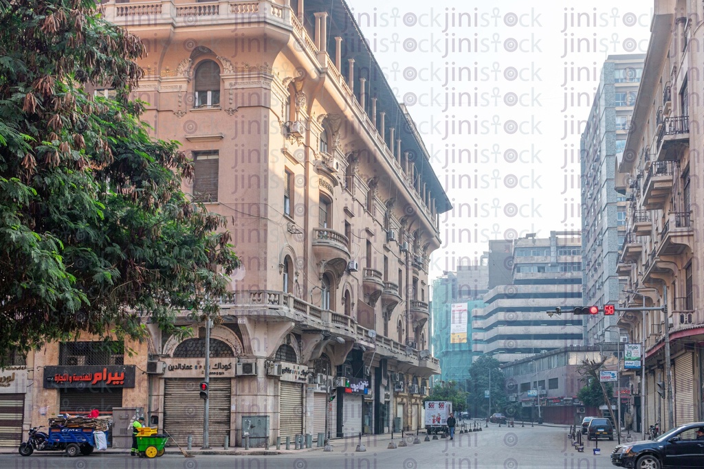 Street background for old cairo streets