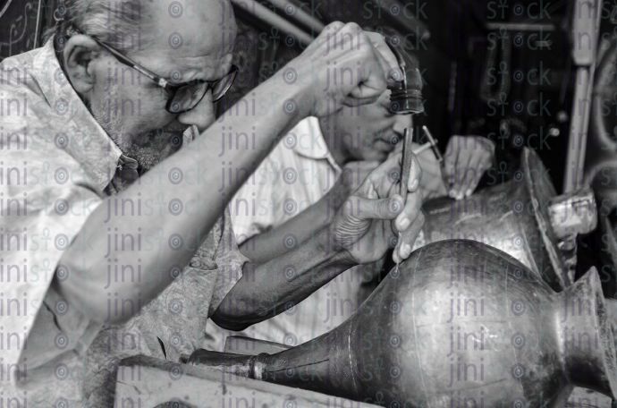 metal worker - image stock