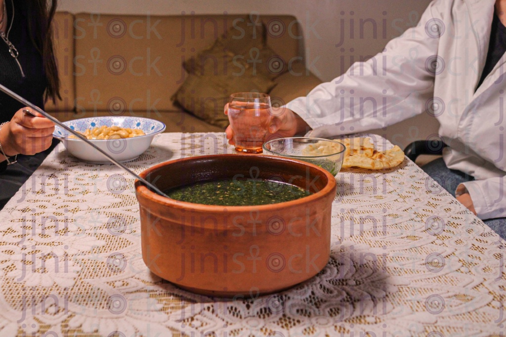 Molokia on Egyptian family dinner