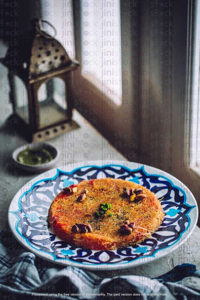 konafa with pistachio