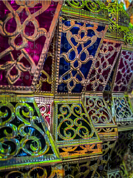 the details of Ramadan fanos - stock image