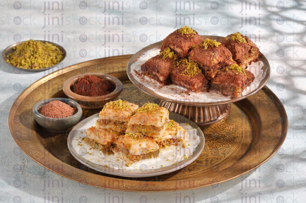 Ramadan Desserts stock image with high quality