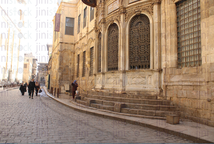 Egypt touristic old cairo streets of El Moez