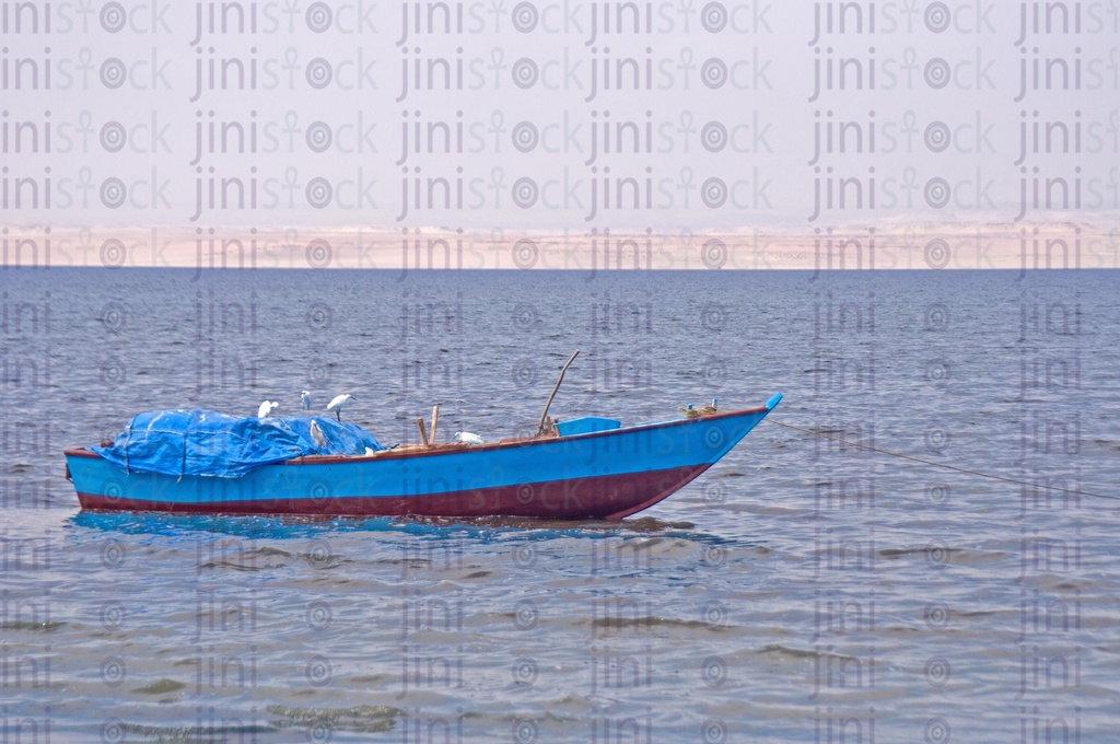 مركب فى  بحيرة قارون بالفيوم.. boat in Qaroun Lake in Fayoum