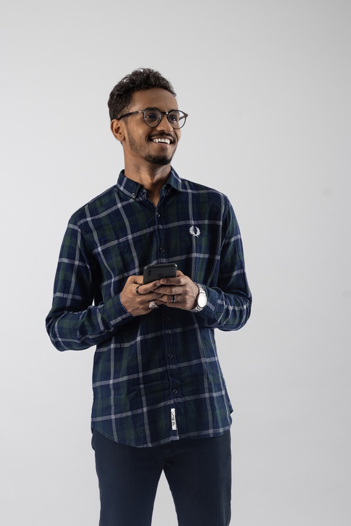 young Sudanese man smiling