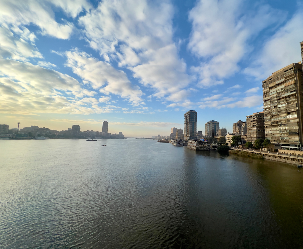 The Nile and the sky at Egypt