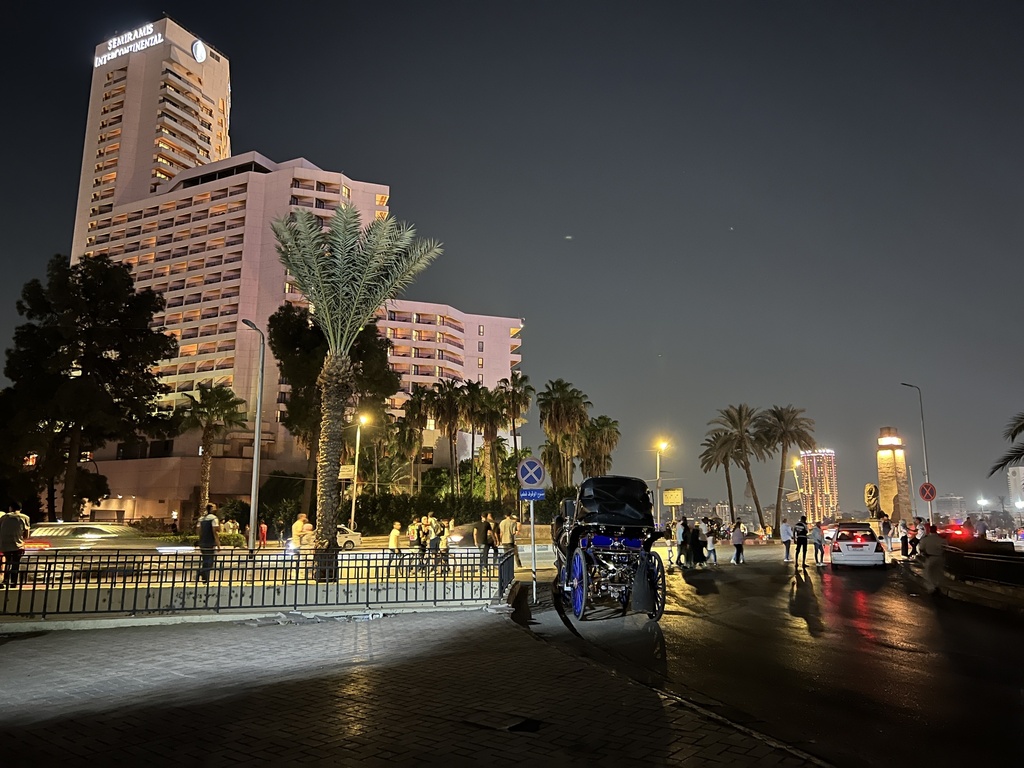 Semeramis Intercontinental Hotel At Night