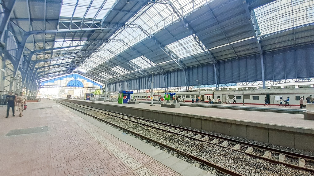 Misr train station in Alex from the inside.