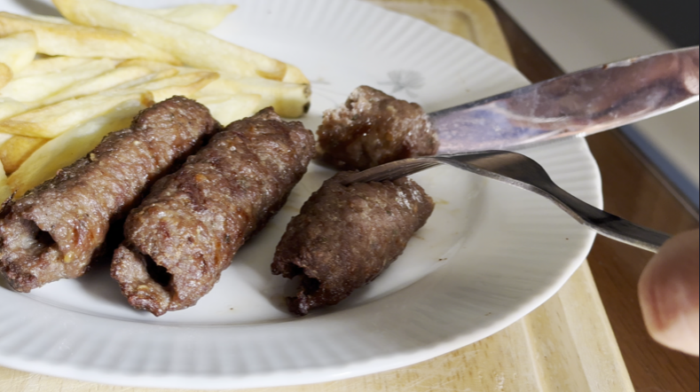 Kofta and fries