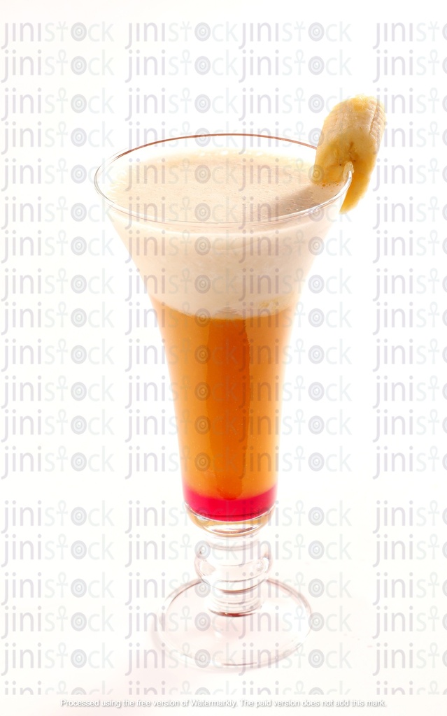 Cocktail fruit juice mango with guava