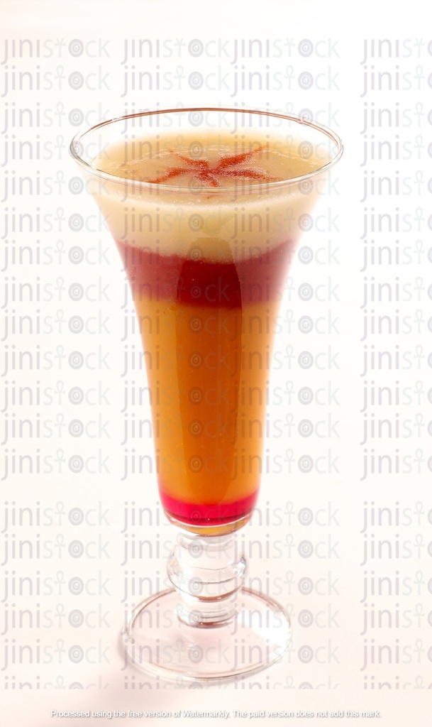 Layered fruit cocktail