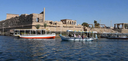 Philae temple from the Nile view, Nuba, Aswan, Egypt.