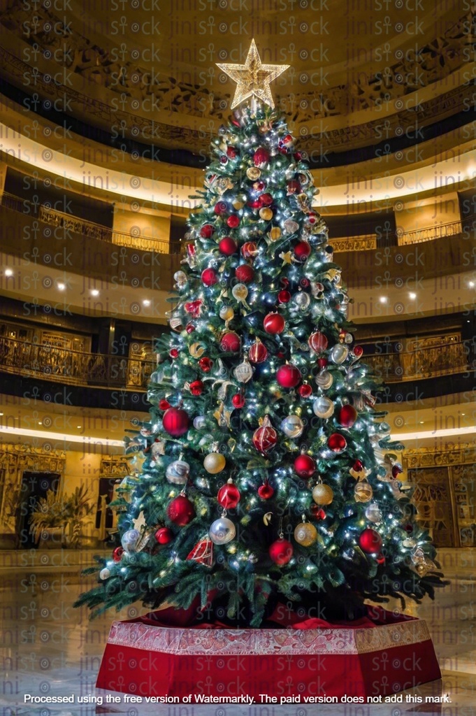 Christmas tree in a mall