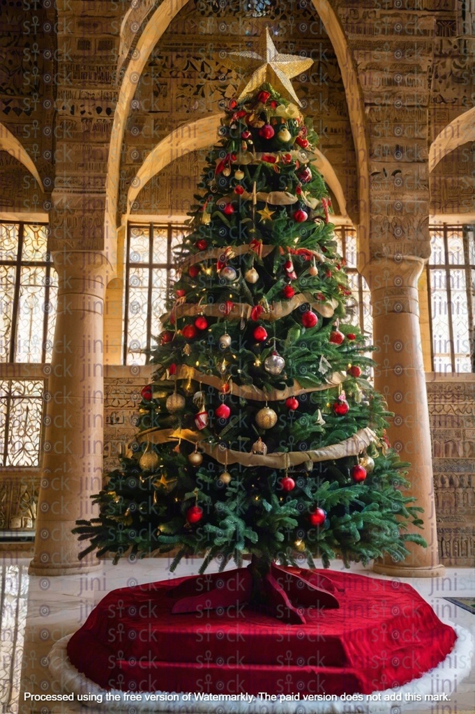 Christmas tree in hall