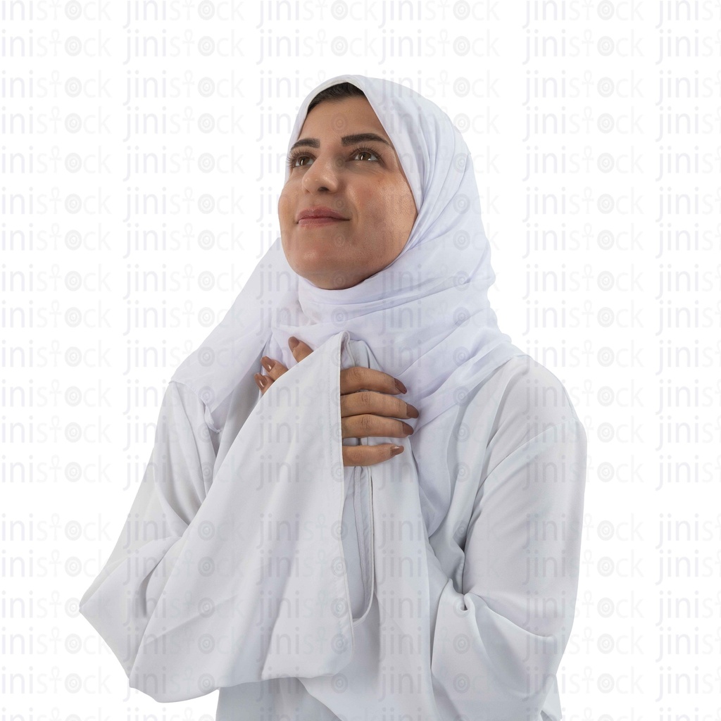 close up on a woman praying