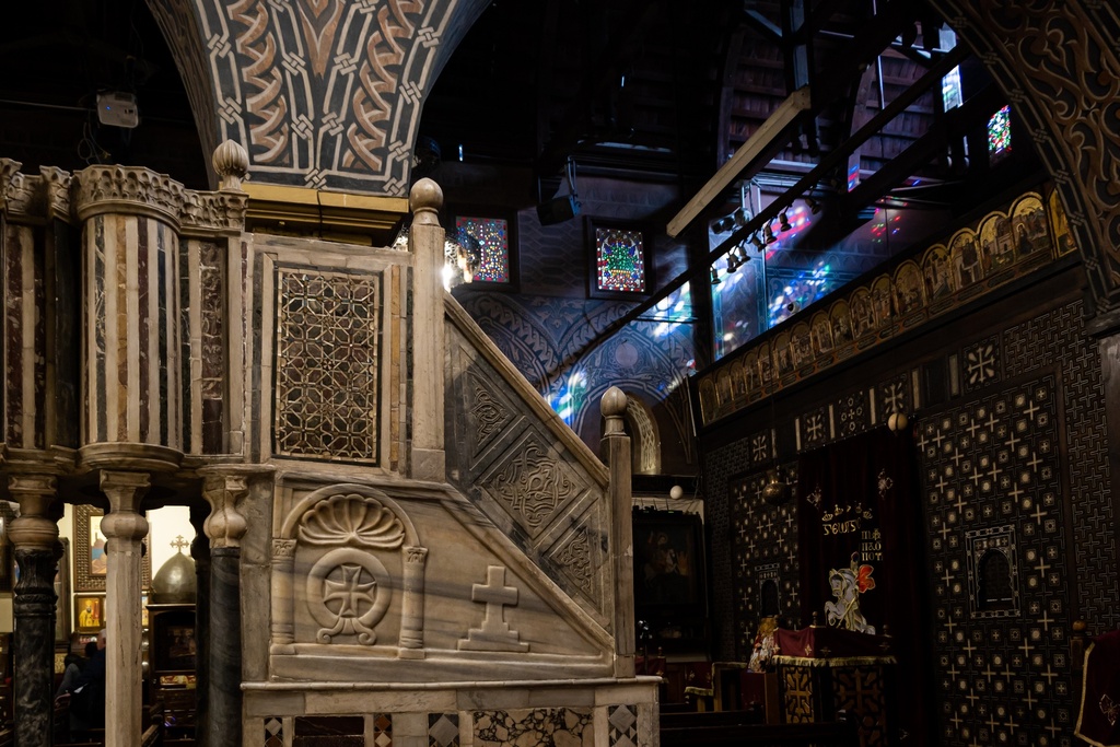 The Hanging Church from the inside