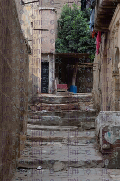 Ally in slum area - stock image