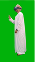 omani man wearing VR glass side view