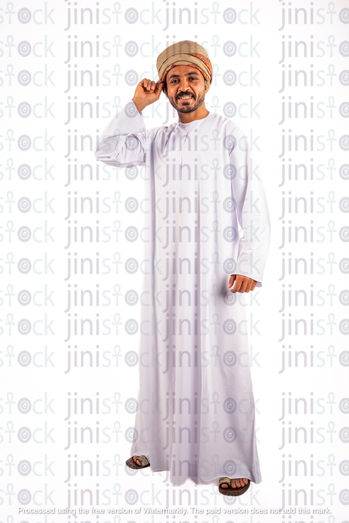 omani arab khaliji man from gulf thinking