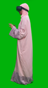 khaliji arabian saudi woman wearing VR glass side view