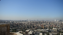 top view for old cairo at the top of azhar park