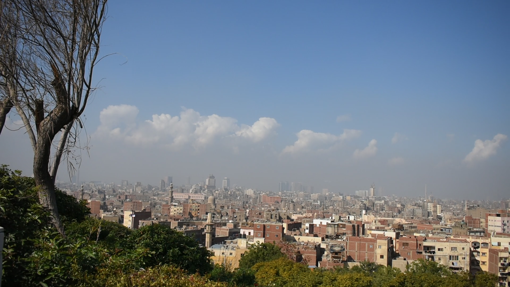 top view for old mosques in the moring