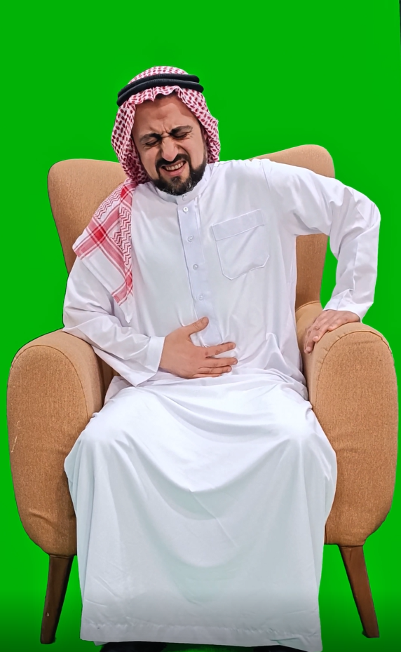 khaliji saudi arab from gulf man suffer from stomach pain