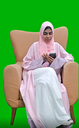 khaliji arab saudi woman ordering coffee online from her mobile while sitting on a chair