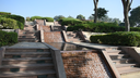 water fall in azhar park stairs