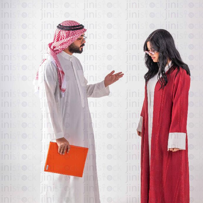 a stock image of khaliji man and woman