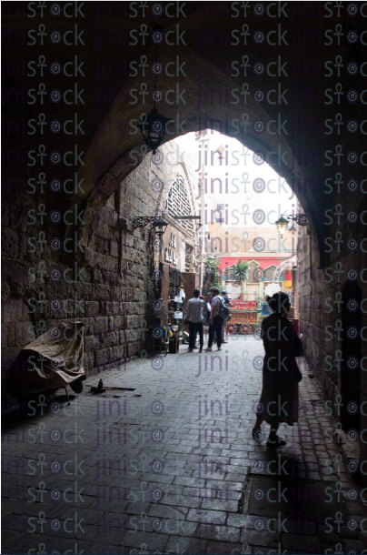 dark tunnel in el moze - stock image