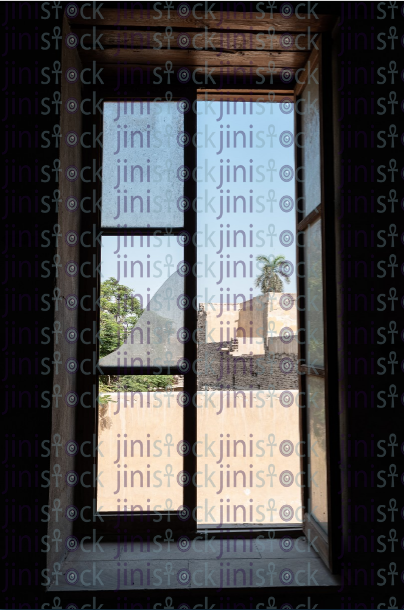 open glass window - stock image