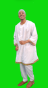 nubian egyptian man dancing cheerful