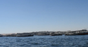 Nile boats are full of tourists in Nuba Aswan