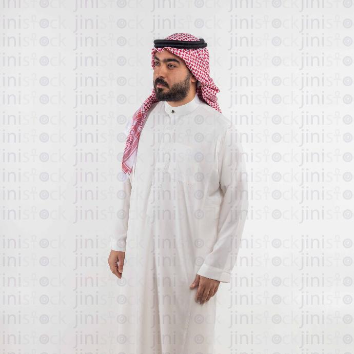 khaliji man looking next stock image with high quality