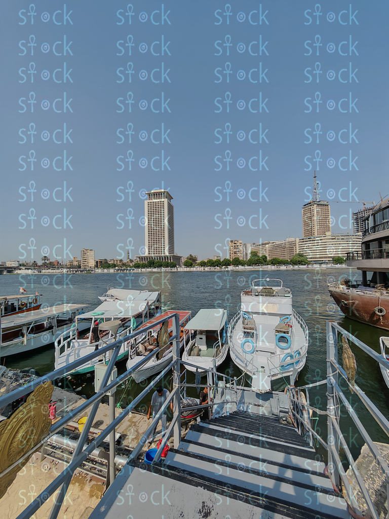 Boat dock in front of Maspero building and the Ministry of Foreign Affairs