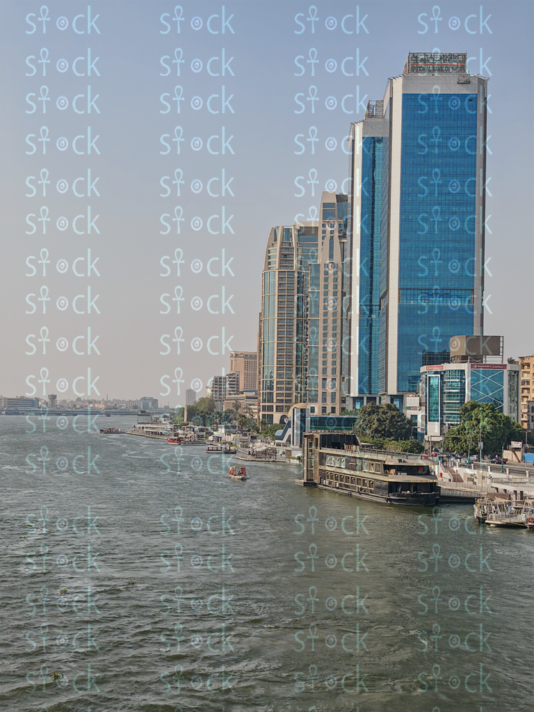 The National Bank building overlooks the Nile in grandeur 