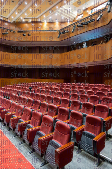 theater seats - stock image