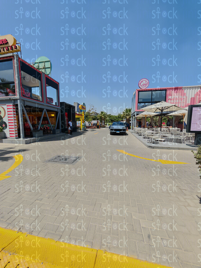 Outdoor cafes at 5A Mall 